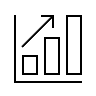 Staafdiagram-met-stijgende-lijn-silhouet